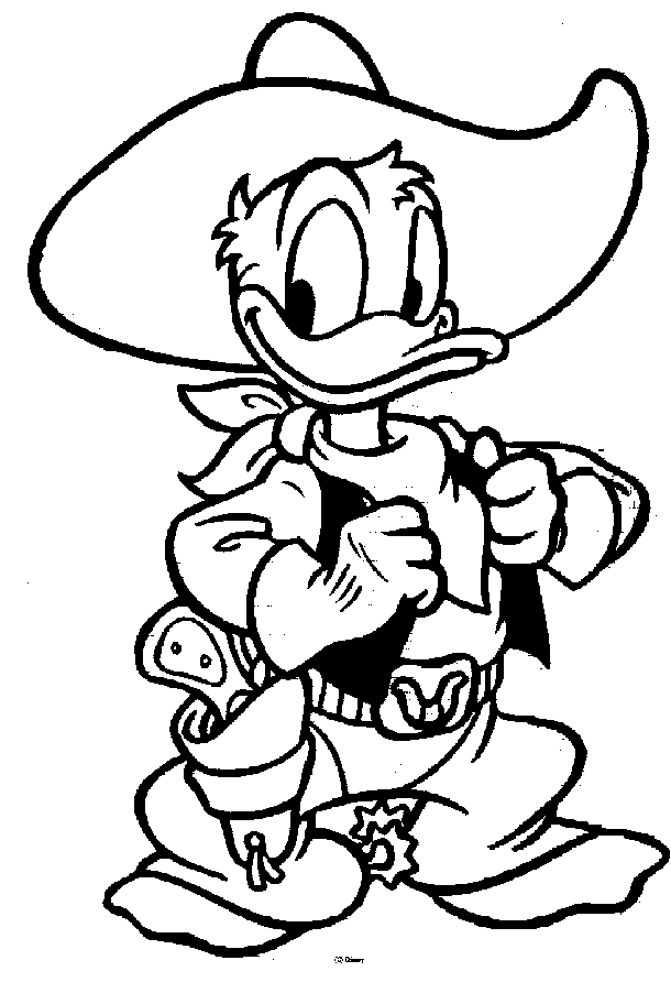 Dessin à colorier: Donald Duck (Dessins Animés) #30120 - Coloriages à Imprimer Gratuits