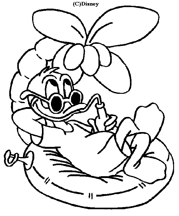 Dessin à colorier: Donald Duck (Dessins Animés) #30126 - Coloriages à Imprimer Gratuits