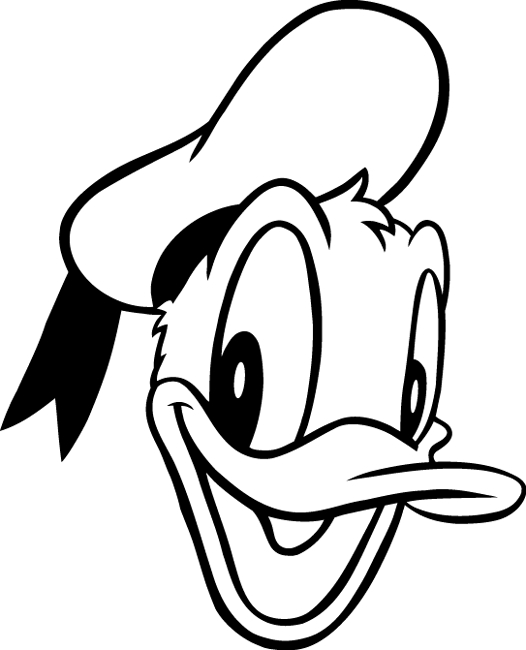 Dessin à colorier: Donald Duck (Dessins Animés) #30130 - Coloriages à Imprimer Gratuits