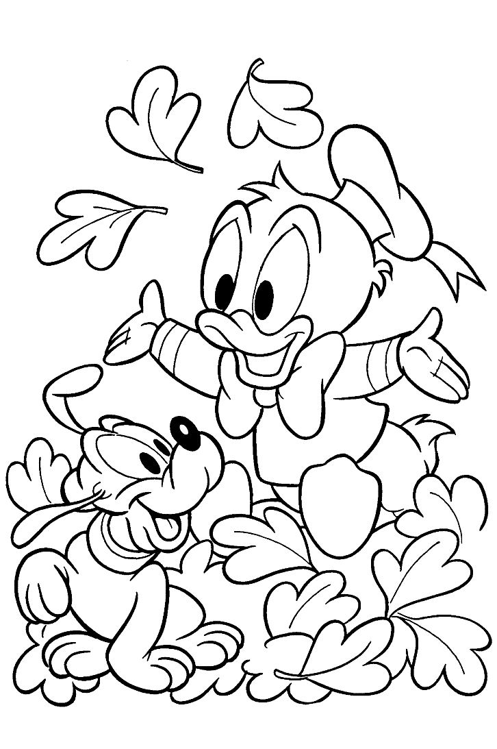 Dessin à colorier: Donald Duck (Dessins Animés) #30131 - Coloriages à Imprimer Gratuits