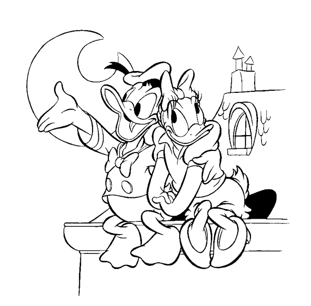 Dessin à colorier: Donald Duck (Dessins Animés) #30139 - Coloriages à Imprimer Gratuits