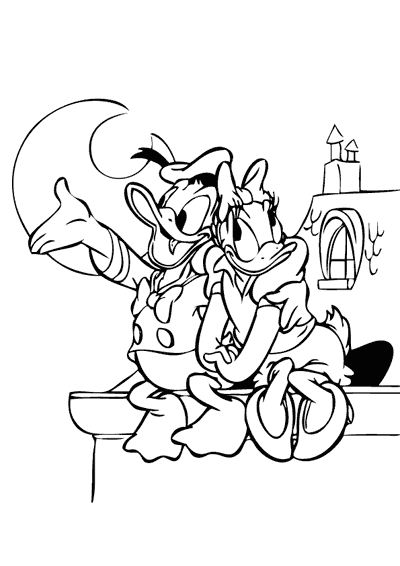 Dessin à colorier: Donald Duck (Dessins Animés) #30141 - Coloriages à Imprimer Gratuits