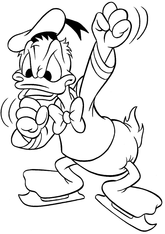 Dessin à colorier: Donald Duck (Dessins Animés) #30148 - Coloriages à Imprimer Gratuits