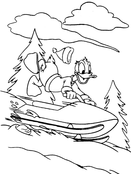 Dessin à colorier: Donald Duck (Dessins Animés) #30151 - Coloriages à Imprimer Gratuits