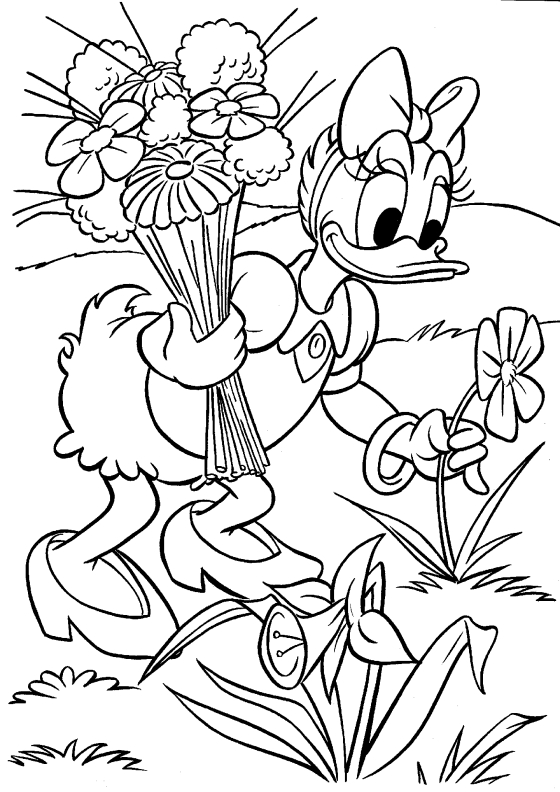 Dessin à colorier: Donald Duck (Dessins Animés) #30162 - Coloriages à Imprimer Gratuits