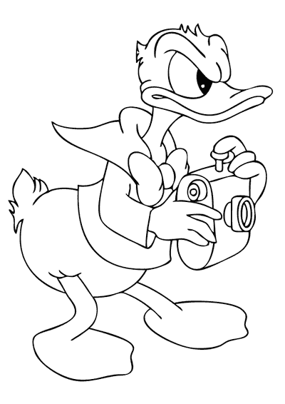 Dessin à colorier: Donald Duck (Dessins Animés) #30169 - Coloriages à Imprimer Gratuits