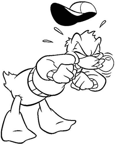 Dessin à colorier: Donald Duck (Dessins Animés) #30193 - Coloriages à Imprimer Gratuits