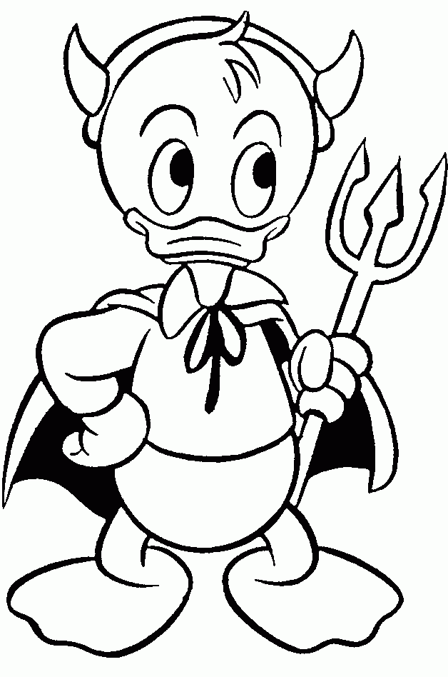 Dessin à colorier: Donald Duck (Dessins Animés) #30197 - Coloriages à Imprimer Gratuits