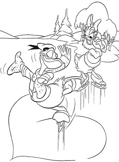 Dessin à colorier: Donald Duck (Dessins Animés) #30202 - Coloriages à Imprimer Gratuits