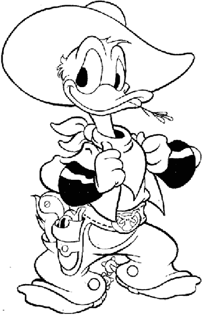 Dessin à colorier: Donald Duck (Dessins Animés) #30217 - Coloriages à Imprimer Gratuits