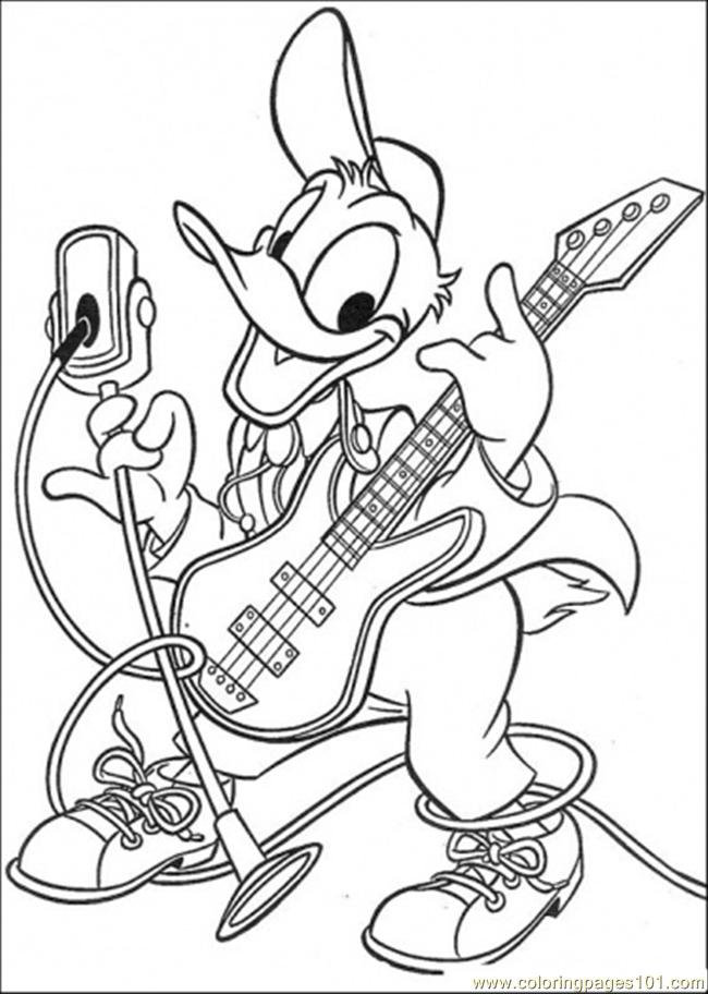 Dessin à colorier: Donald Duck (Dessins Animés) #30218 - Coloriages à Imprimer Gratuits