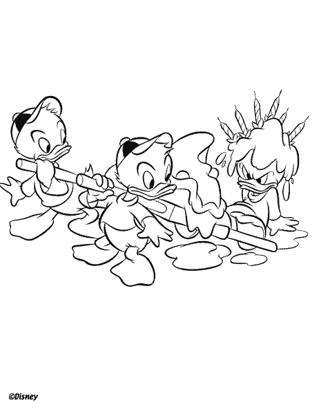 Dessin à colorier: Donald Duck (Dessins Animés) #30239 - Coloriages à Imprimer Gratuits