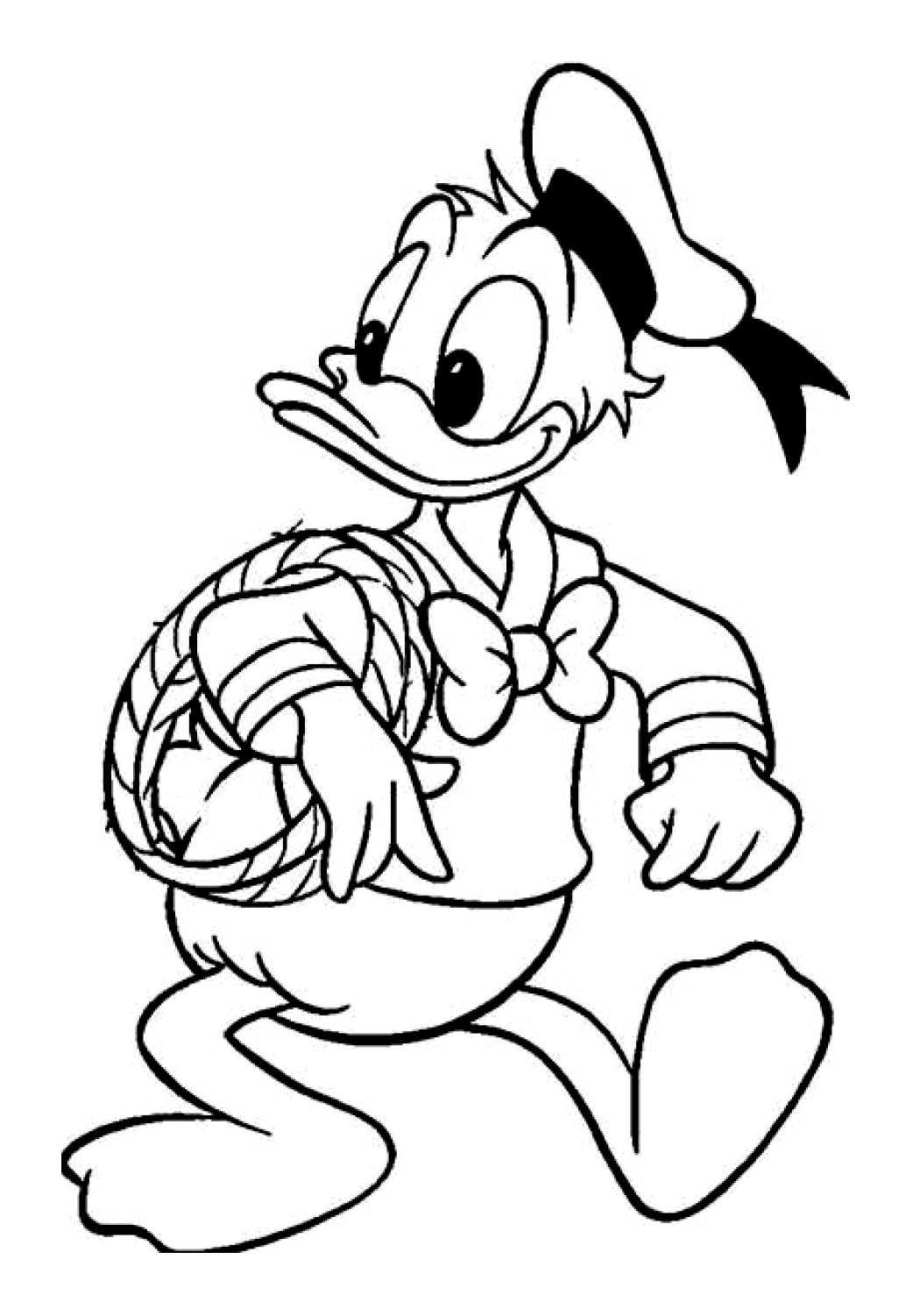 Dessin à colorier: Donald Duck (Dessins Animés) #30272 - Coloriages à Imprimer Gratuits