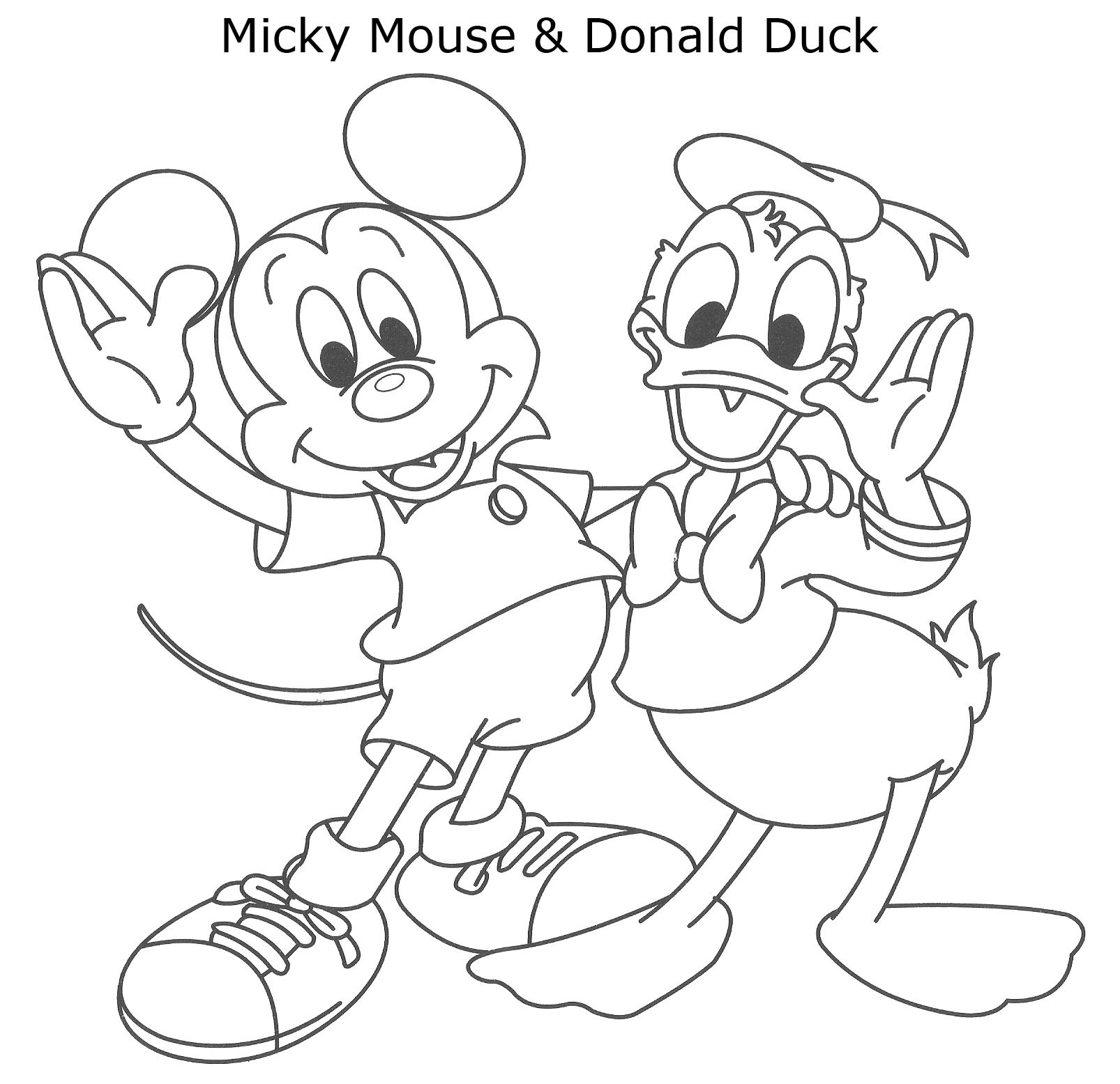 Dessin à colorier: Donald Duck (Dessins Animés) #30311 - Coloriages à Imprimer Gratuits