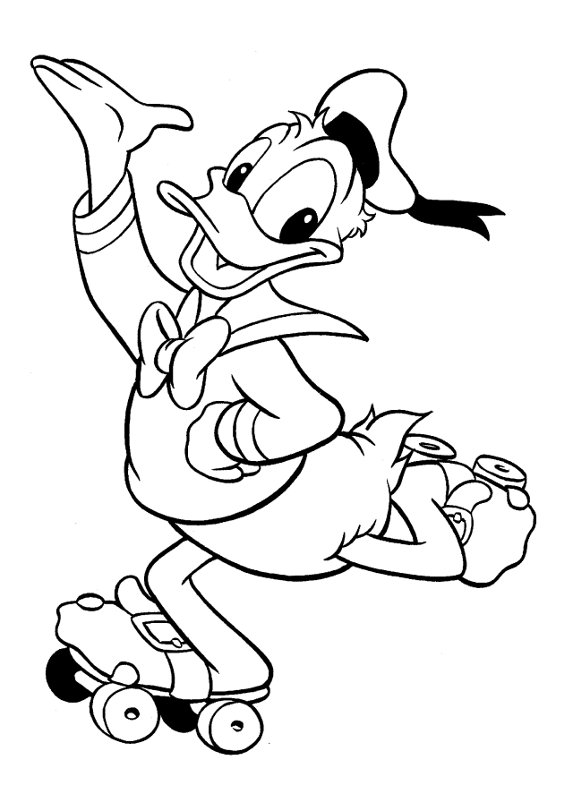 Dessin à colorier: Donald Duck (Dessins Animés) #30314 - Coloriages à Imprimer Gratuits