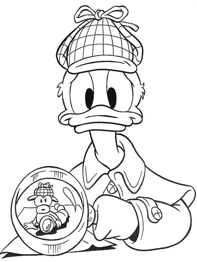 Dessin à colorier: Donald Duck (Dessins Animés) #30315 - Coloriages à Imprimer Gratuits