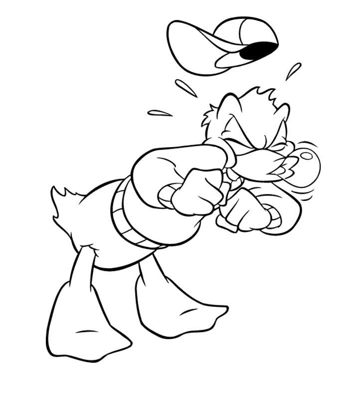 Dessin à colorier: Donald Duck (Dessins Animés) #30329 - Coloriages à Imprimer Gratuits