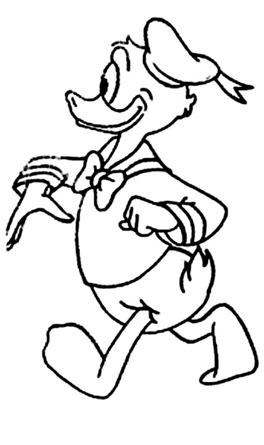 Dessin à colorier: Donald Duck (Dessins Animés) #30333 - Coloriages à Imprimer Gratuits