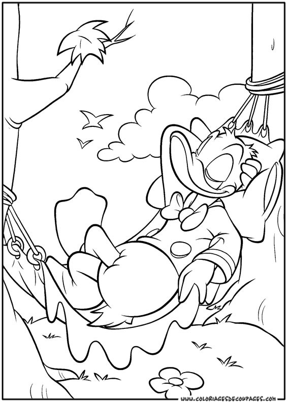 Dessin à colorier: Donald Duck (Dessins Animés) #30340 - Coloriages à Imprimer Gratuits