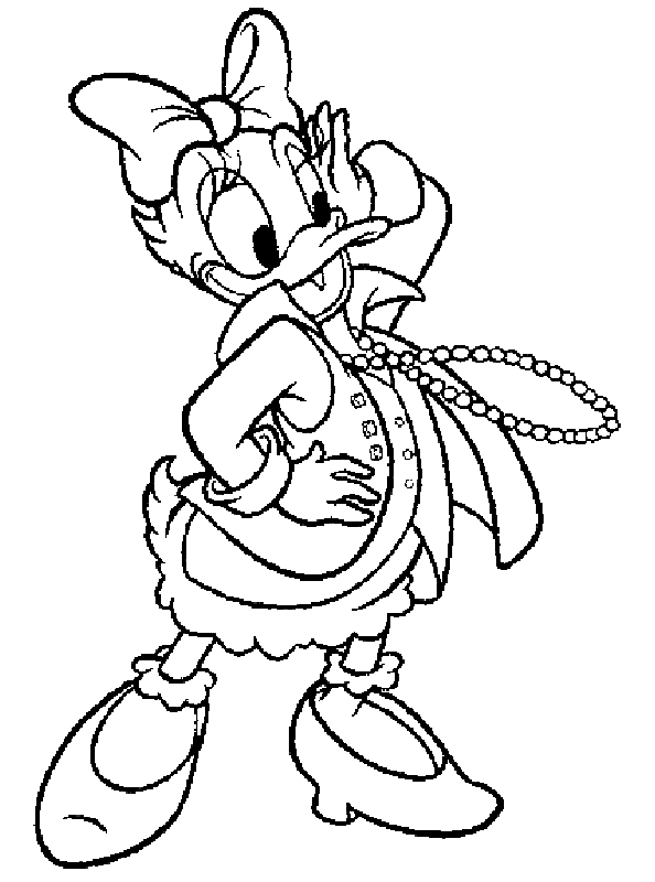 Dessin à colorier: Donald Duck (Dessins Animés) #30370 - Coloriages à Imprimer Gratuits