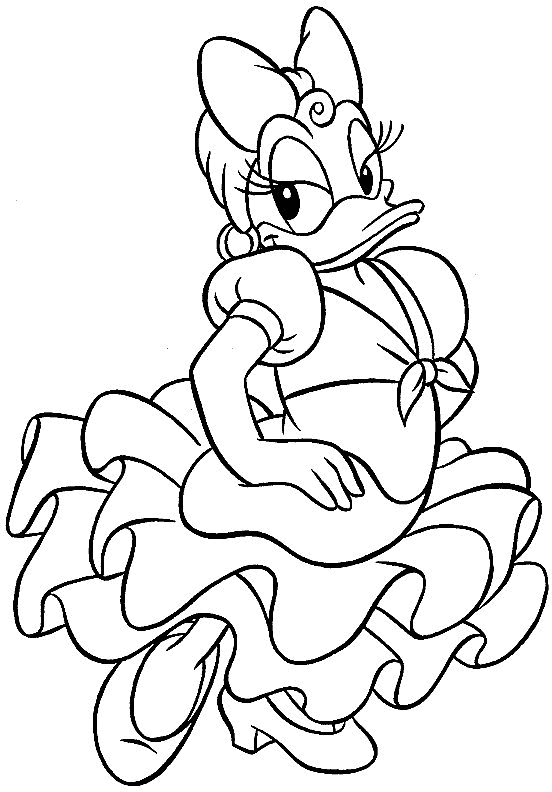 Dessin à colorier: Donald Duck (Dessins Animés) #30397 - Coloriages à Imprimer Gratuits