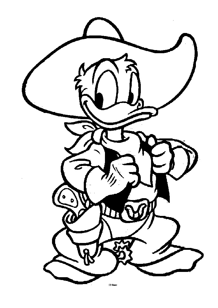 Dessin à colorier: Donald Duck (Dessins Animés) #30419 - Coloriages à Imprimer Gratuits