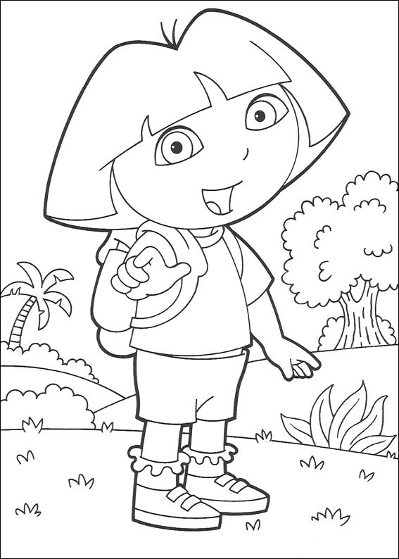 Coloriage Dora Lexploratrice 29722 Dessins Animés Dessin à Colorier Coloriages à 7515