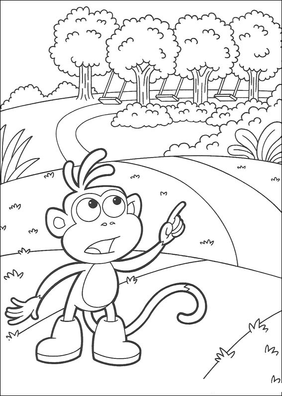 Dessin à colorier: Dora l'Exploratrice (Dessins Animés) #29724 - Coloriages à Imprimer Gratuits