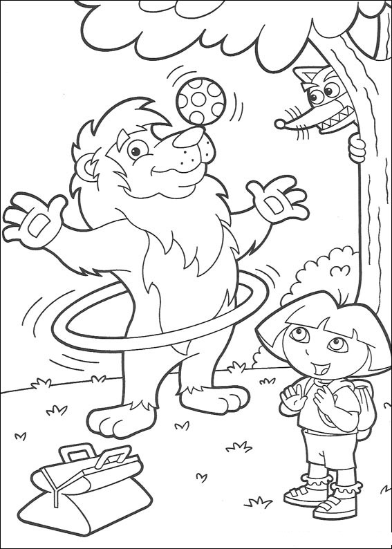 Dessin à colorier: Dora l'Exploratrice (Dessins Animés) #29730 - Coloriages à Imprimer Gratuits