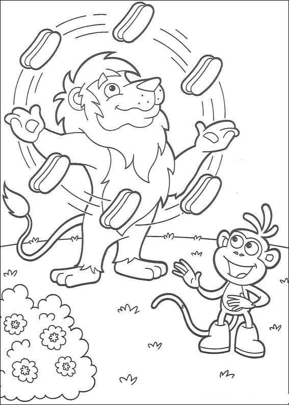 Dessin à colorier: Dora l'Exploratrice (Dessins Animés) #29752 - Coloriages à Imprimer Gratuits