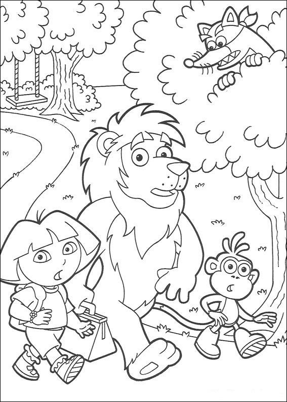 Dessin à colorier: Dora l'Exploratrice (Dessins Animés) #29782 - Coloriages à Imprimer Gratuits