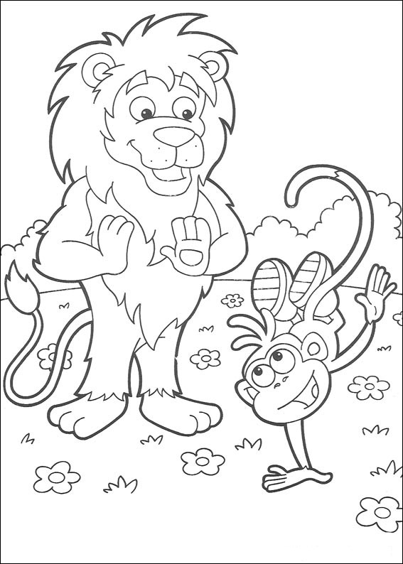 Dessin à colorier: Dora l'Exploratrice (Dessins Animés) #29790 - Coloriages à Imprimer Gratuits