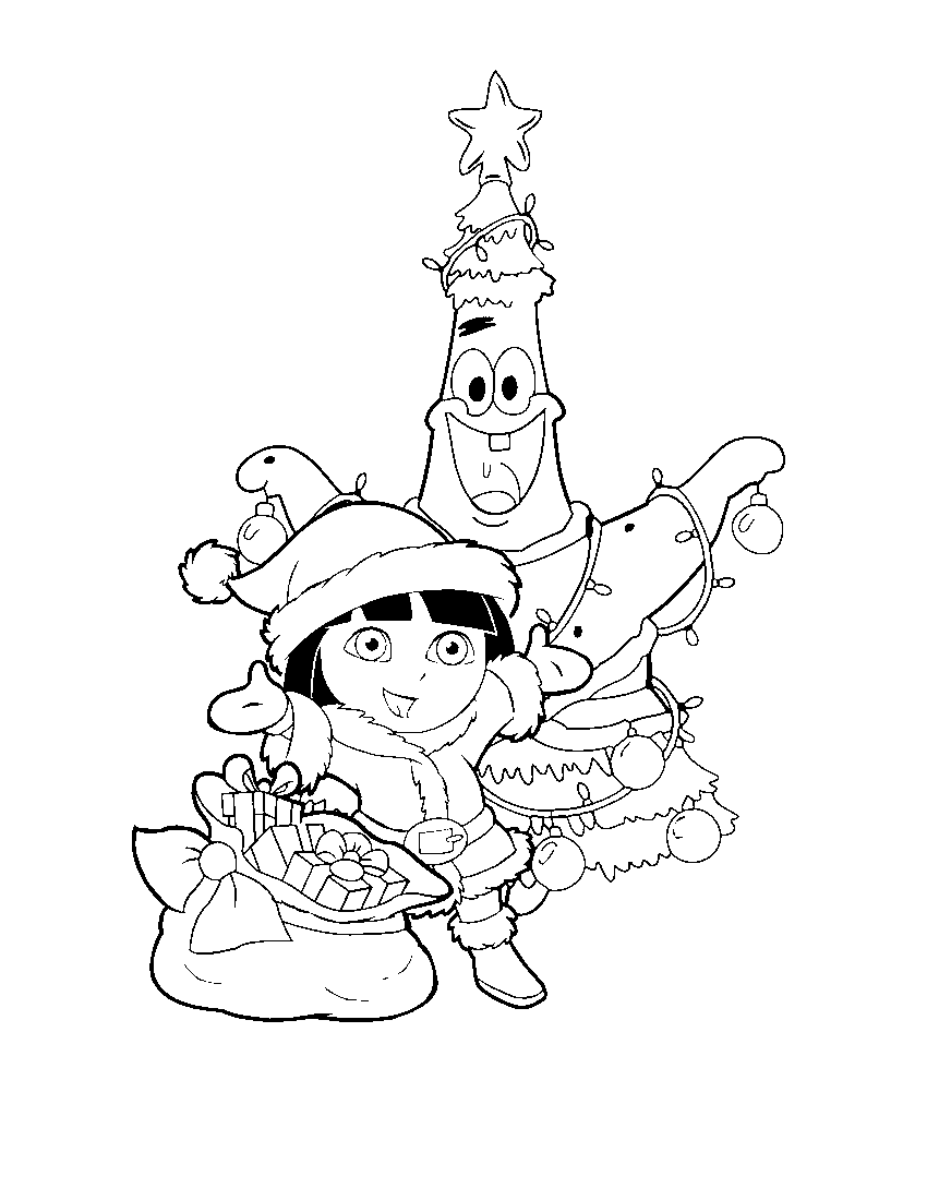 Dessin à colorier: Dora l'Exploratrice (Dessins Animés) #29805 - Coloriages à Imprimer Gratuits