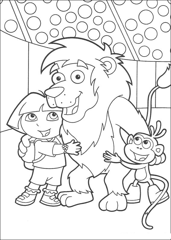 Dessin à colorier: Dora l'Exploratrice (Dessins Animés) #29831 - Coloriages à Imprimer Gratuits