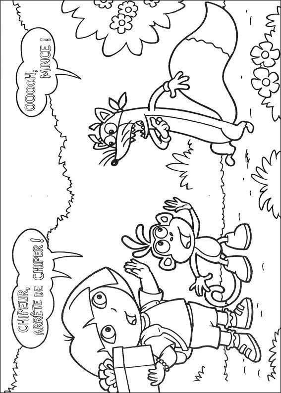 Dessin à colorier: Dora l'Exploratrice (Dessins Animés) #29834 - Coloriages à Imprimer Gratuits