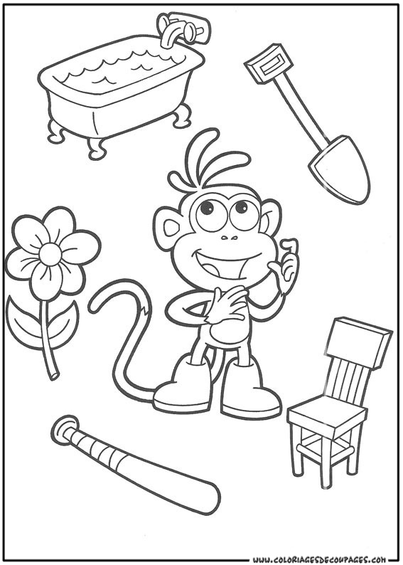 Dessin à colorier: Dora l'Exploratrice (Dessins Animés) #29869 - Coloriages à Imprimer Gratuits