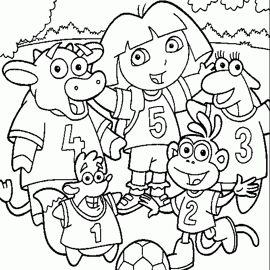 Dessin à colorier: Dora l'Exploratrice (Dessins Animés) #29873 - Coloriages à Imprimer Gratuits