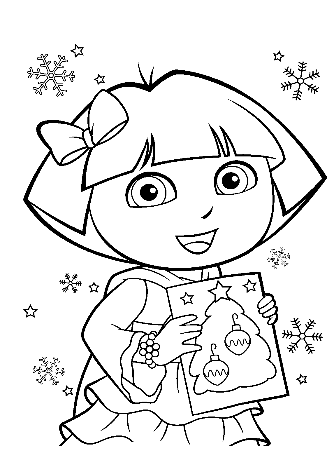 Dessin à colorier: Dora l'Exploratrice (Dessins Animés) #30020 - Coloriages à Imprimer Gratuits