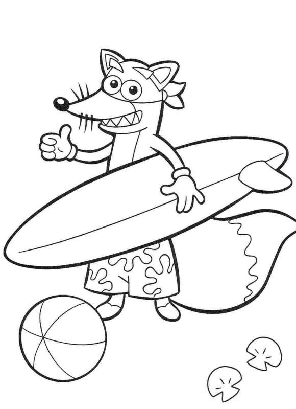 Dessin à colorier: Dora l'Exploratrice (Dessins Animés) #30066 - Coloriages à Imprimer Gratuits