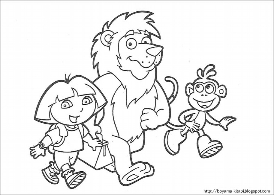 Dessin à colorier: Dora l'Exploratrice (Dessins Animés) #30072 - Coloriages à Imprimer Gratuits