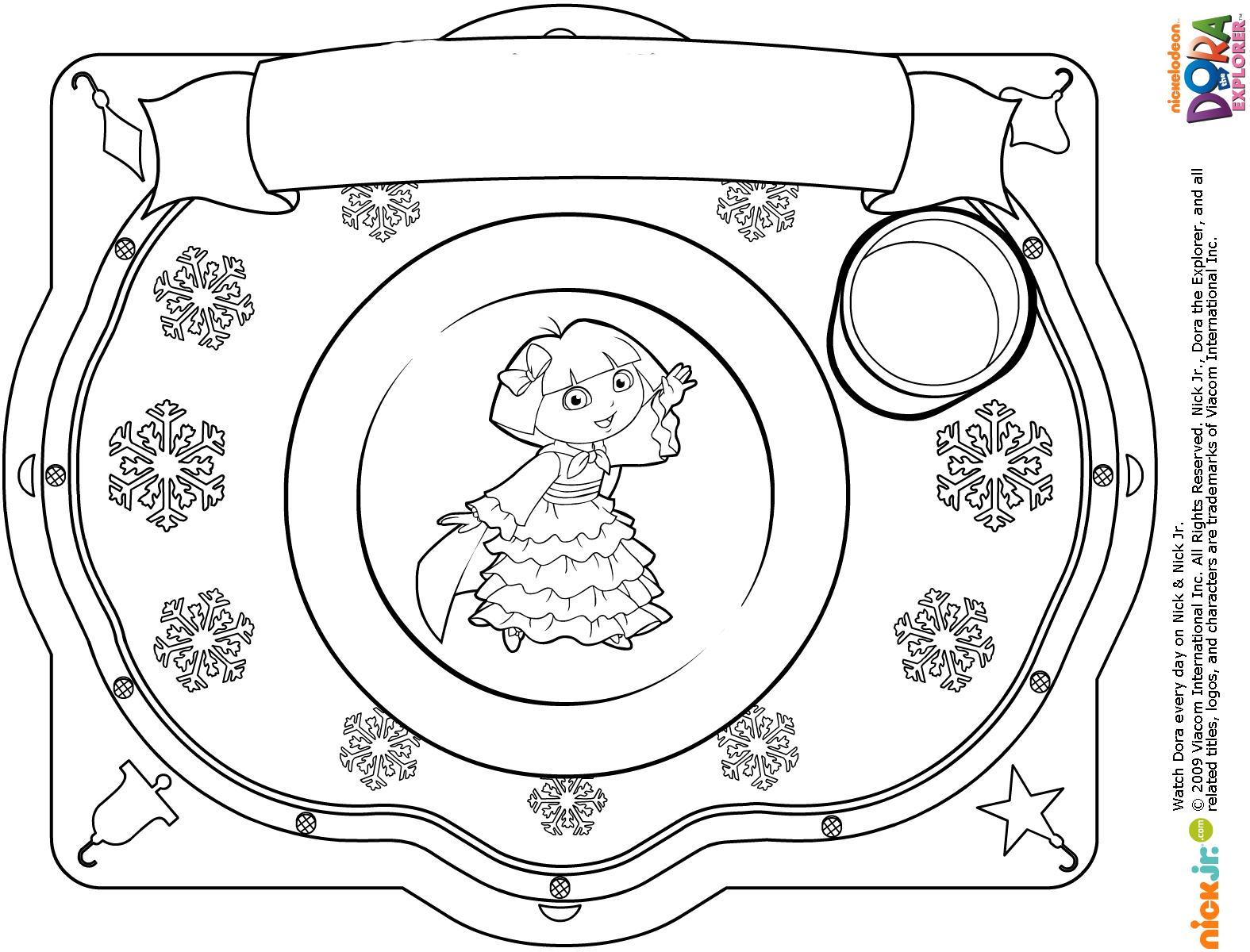 Dessin à colorier: Dora l'Exploratrice (Dessins Animés) #30087 - Coloriages à Imprimer Gratuits