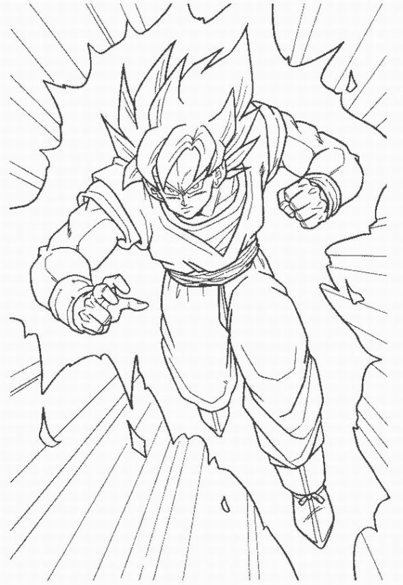 Dessin à colorier: Dragon Ball Z (Dessins Animés) #38471 - Coloriages à Imprimer Gratuits