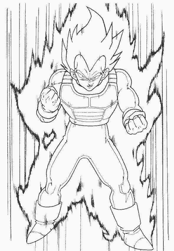 Dessin à colorier: Dragon Ball Z (Dessins Animés) #38488 - Coloriages à Imprimer Gratuits