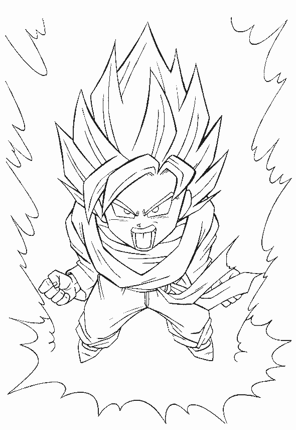 Dessin à colorier: Dragon Ball Z (Dessins Animés) #38500 - Coloriages à Imprimer Gratuits