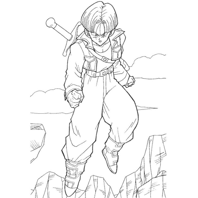 Dessin à colorier: Dragon Ball Z (Dessins Animés) #38509 - Coloriages à Imprimer Gratuits