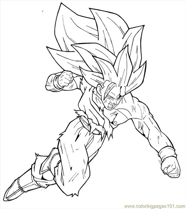 Dessin à colorier: Dragon Ball Z (Dessins Animés) #38549 - Coloriages à Imprimer Gratuits