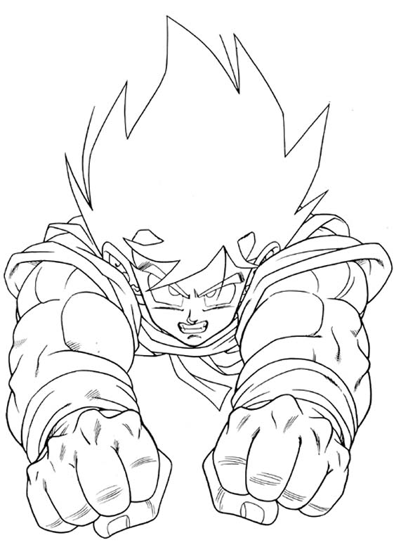 Dessin à colorier: Dragon Ball Z (Dessins Animés) #38564 - Coloriages à Imprimer Gratuits