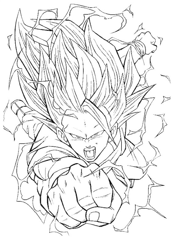 Dessin à colorier: Dragon Ball Z (Dessins Animés) #38730 - Coloriages à Imprimer Gratuits