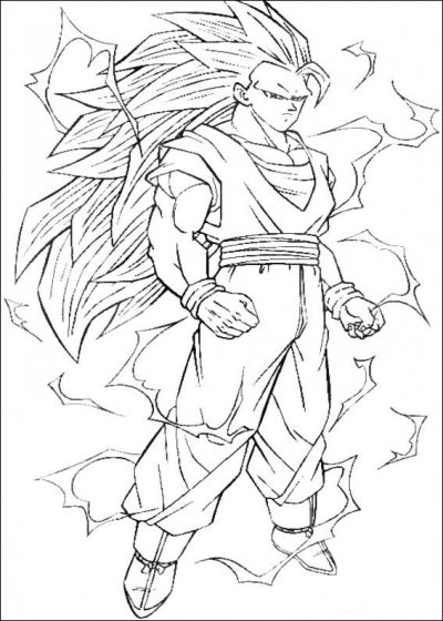 Dessin à colorier: Dragon Ball Z (Dessins Animés) #38790 - Coloriages à Imprimer Gratuits