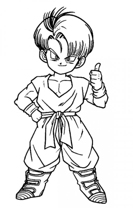 Dessin à colorier: Dragon Ball Z (Dessins Animés) #38821 - Coloriages à Imprimer Gratuits